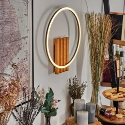 Pompu Applique murale LED Écru, Noir, 1 lumière