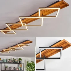 Pompu Plafonnier LED Brun foncé, Noir, 1 lumière