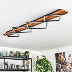 Pompu Plafonnier LED Brun foncé, Noir, 1 lumière