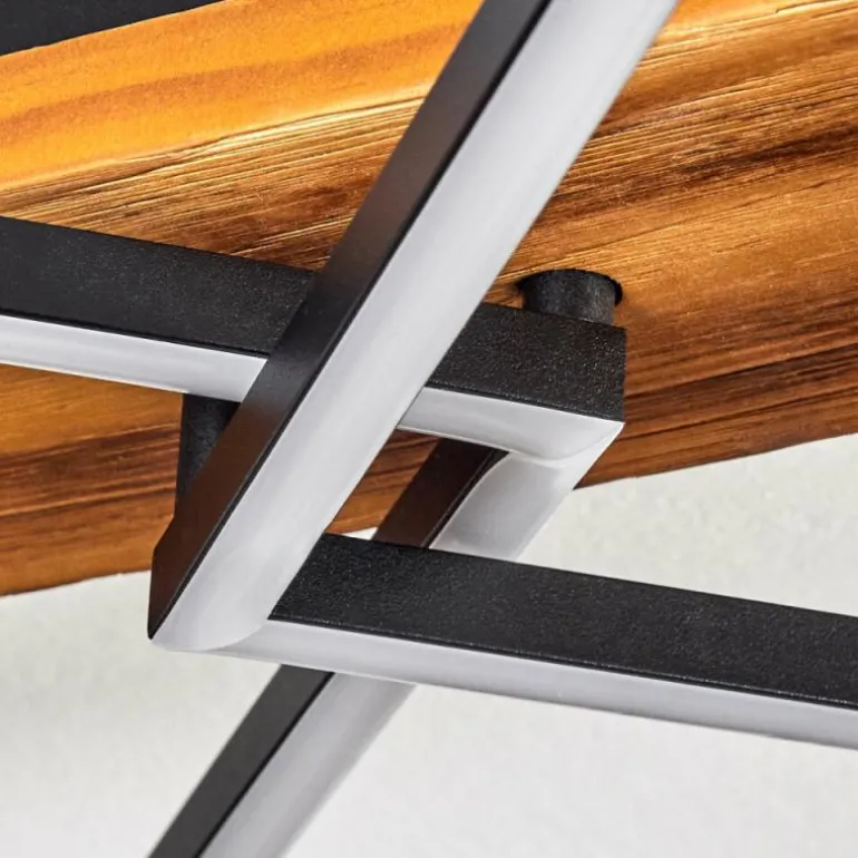 Pompu Plafonnier LED Brun foncé, Noir, 1 lumière