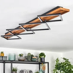 Pompu Plafonnier LED Brun foncé, Noir, 1 lumière