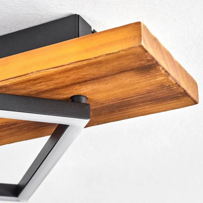 Pompu Plafonnier LED Brun foncé, Noir, 1 lumière