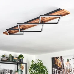 Pompu Plafonnier LED Brun foncé, Noir, 1 lumière