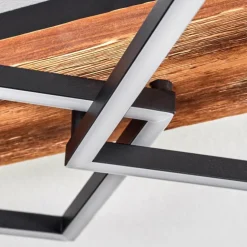 Pompu Plafonnier LED Brun foncé, Noir, 1 lumière