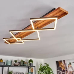 Pompu Plafonnier LED Brun foncé, Noir, 1 lumière