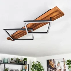 Pompu Plafonnier LED Brun foncé, Noir, 1 lumière