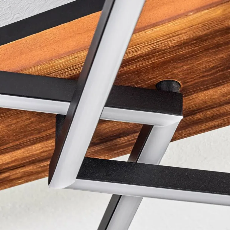 Pompu Plafonnier LED Brun foncé, Noir, 1 lumière