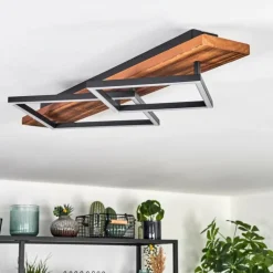 Pompu Plafonnier LED Brun foncé, Noir, 1 lumière