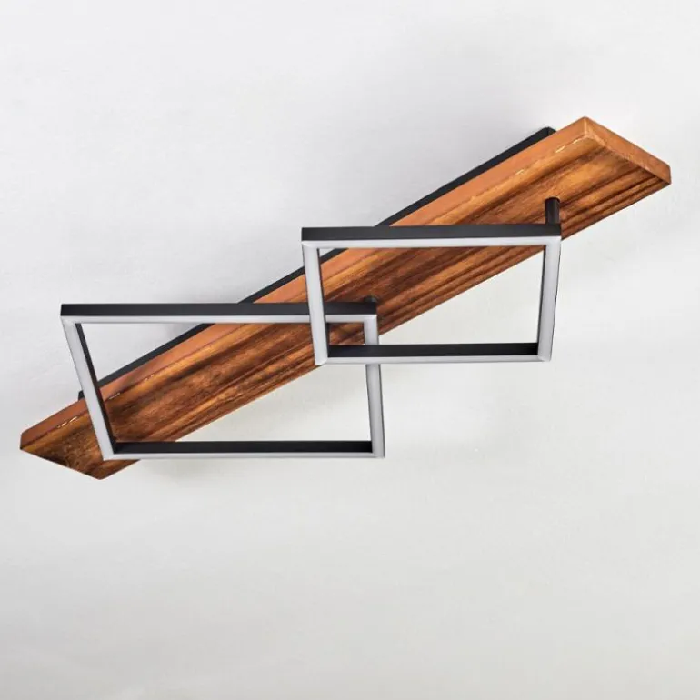 Pompu Plafonnier LED Brun foncé, Noir, 1 lumière