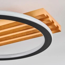 Pompu Plafonnier LED Écru, Noir, 1 lumière