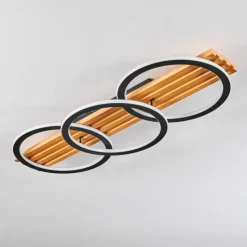 Pompu Plafonnier LED Écru, Noir, 1 lumière