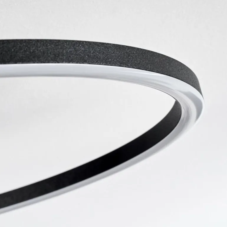 Pompu Plafonnier LED Écru, Noir, 1 lumière