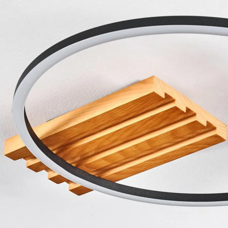 Pompu Plafonnier LED Écru, Noir, 1 lumière