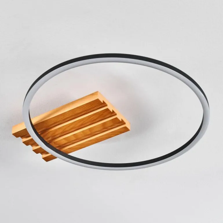 Pompu Plafonnier LED Écru, Noir, 1 lumière