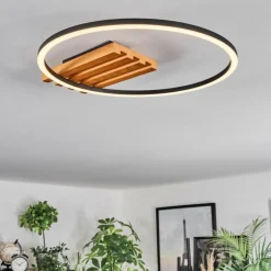 Pompu Plafonnier LED Écru, Noir, 1 lumière