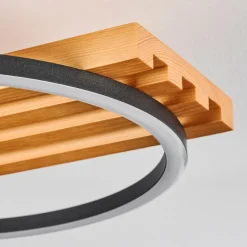 Pompu Plafonnier LED Écru, Noir, 1 lumière