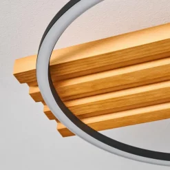 Pompu Plafonnier LED Écru, Noir, 1 lumière