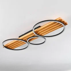 Pompu Plafonnier LED Écru, Noir, 1 lumière