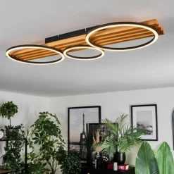 Pompu Plafonnier LED Écru, Noir, 1 lumière