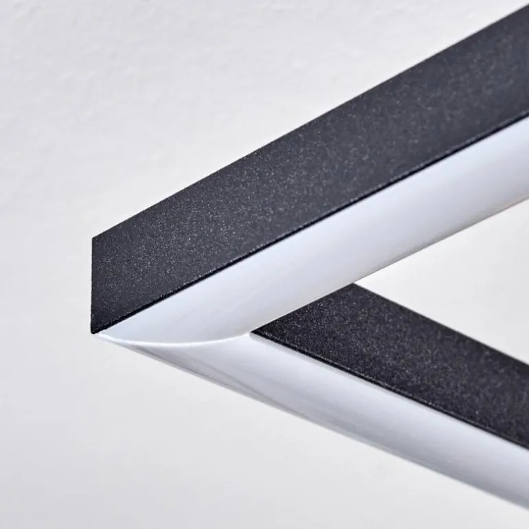 Pompu Plafonnier LED Écru, Noir, 1 lumière