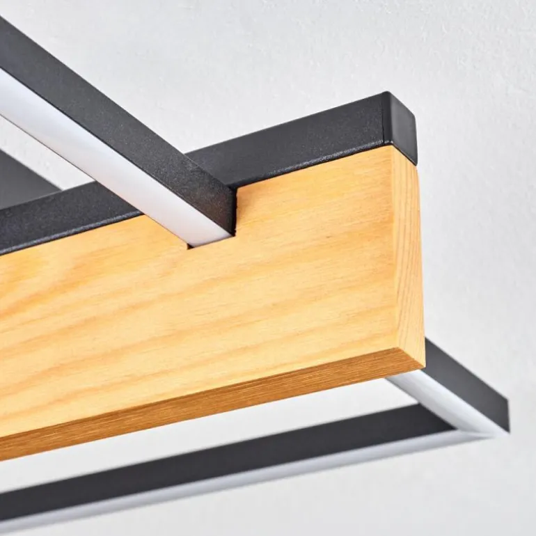 Pompu Plafonnier LED Écru, Noir, 1 lumière