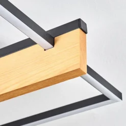 Pompu Plafonnier LED Écru, Noir, 1 lumière