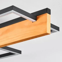 Pompu Plafonnier LED Écru, Noir, 1 lumière