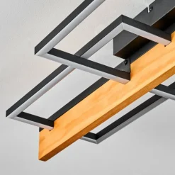 Pompu Plafonnier LED Écru, Noir, 1 lumière