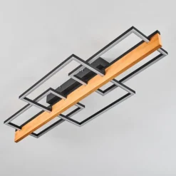 Pompu Plafonnier LED Écru, Noir, 1 lumière