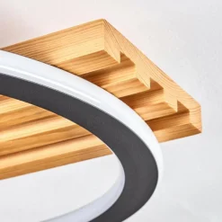 Pompu Plafonnier LED Écru, Noir, 1 lumière