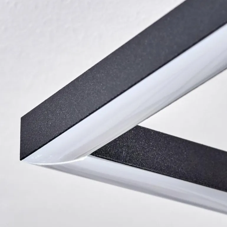 Pompu Plafonnier LED Écru, Noir, 1 lumière