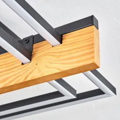 Pompu Plafonnier LED Écru, Noir, 1 lumière