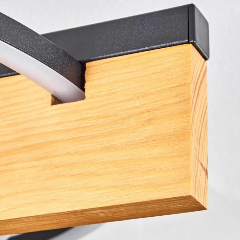 Pompu Plafonnier LED Écru, Noir, 1 lumière