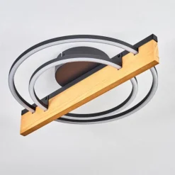 Pompu Plafonnier LED Écru, Noir, 1 lumière