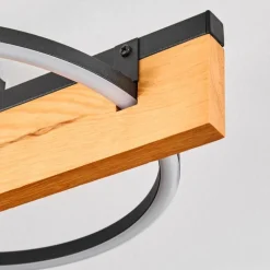 Pompu Plafonnier LED Écru, Noir, 1 lumière