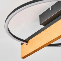 Pompu Plafonnier LED Écru, Noir, 1 lumière