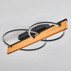 Pompu Plafonnier LED Écru, Noir, 1 lumière