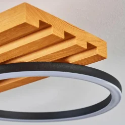 Pompu Plafonnier LED Écru, Noir, 1 lumière