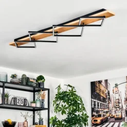 Pompu Plafonnier LED Écru, Noir, 1 lumière