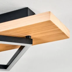 Pompu Plafonnier LED Écru, Noir, 1 lumière