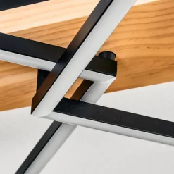 Pompu Plafonnier LED Écru, Noir, 1 lumière