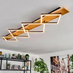 Pompu Plafonnier LED Écru, Noir, 1 lumière