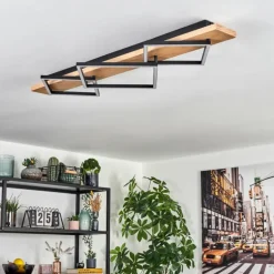 Pompu Plafonnier LED Écru, Noir, 1 lumière