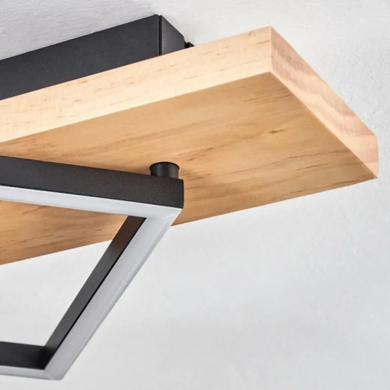 Pompu Plafonnier LED Écru, Noir, 1 lumière