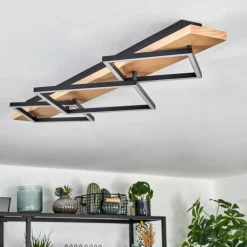 Pompu Plafonnier LED Écru, Noir, 1 lumière