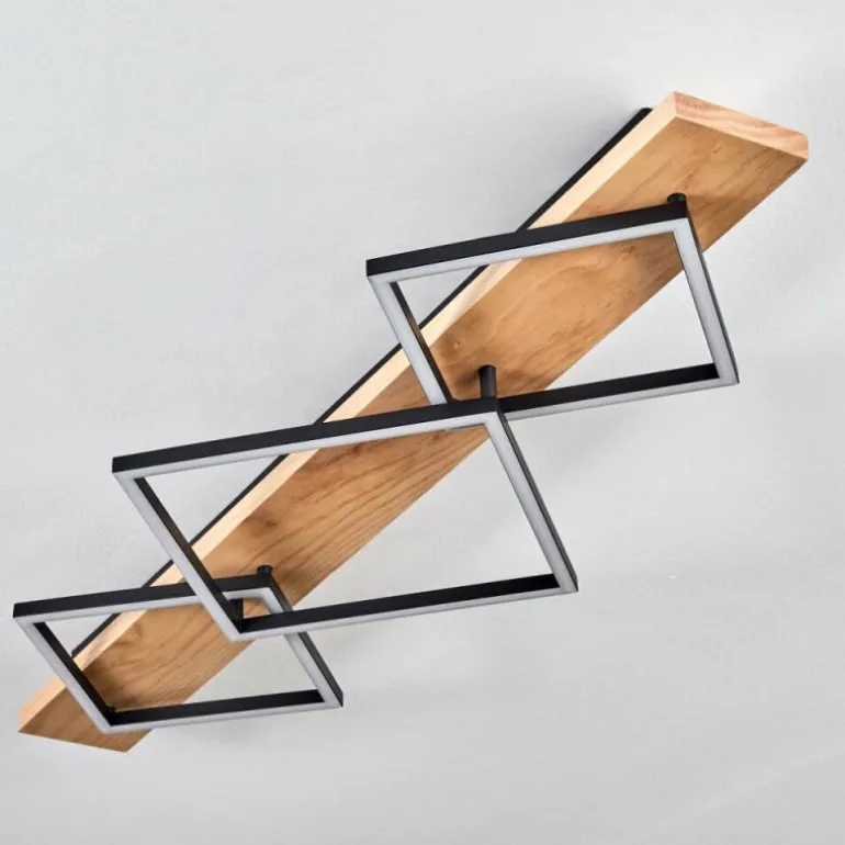 Pompu Plafonnier LED Écru, Noir, 1 lumière