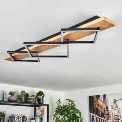 Pompu Plafonnier LED Écru, Noir, 1 lumière