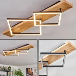 Pompu Plafonnier LED Écru, Noir, 1 lumière