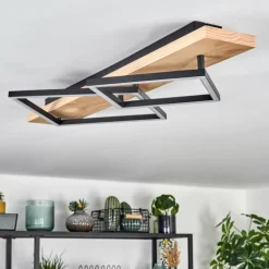 Pompu Plafonnier LED Écru, Noir, 1 lumière