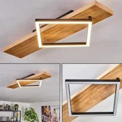 Pompu Plafonnier LED Écru, Noir, 1 lumière